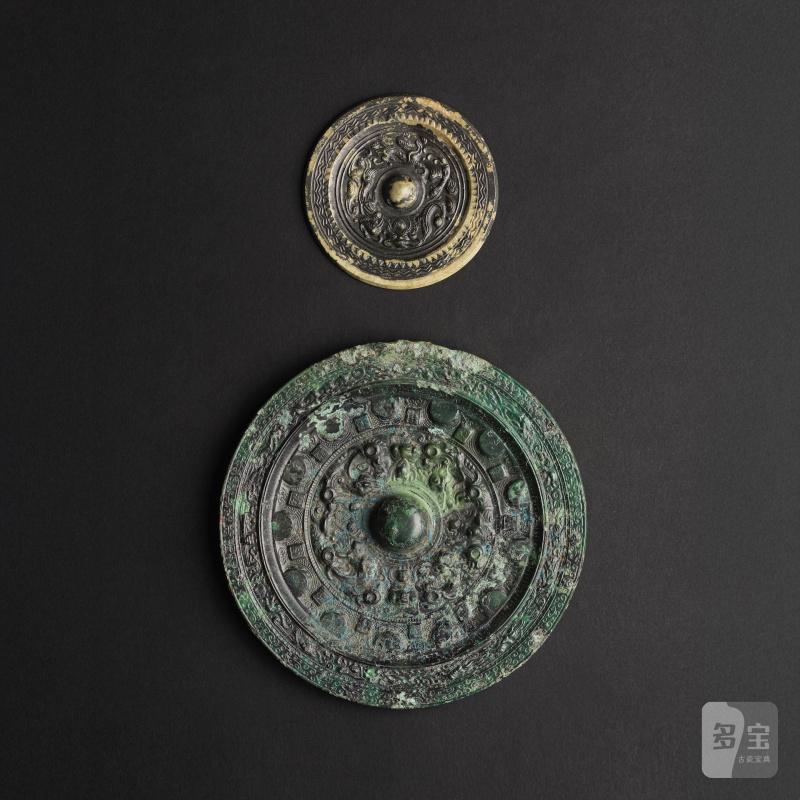 東漢晚期 二/三世紀 銅畫像鏡兩件 | DEUX MIROIRS EN BRONZE - 图3